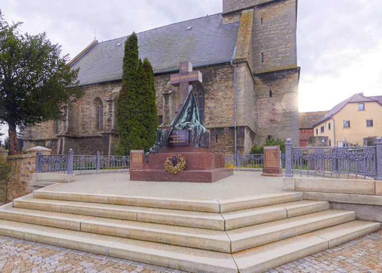 Platzgestaltung Denkmal Vierzehnheiligen Jena