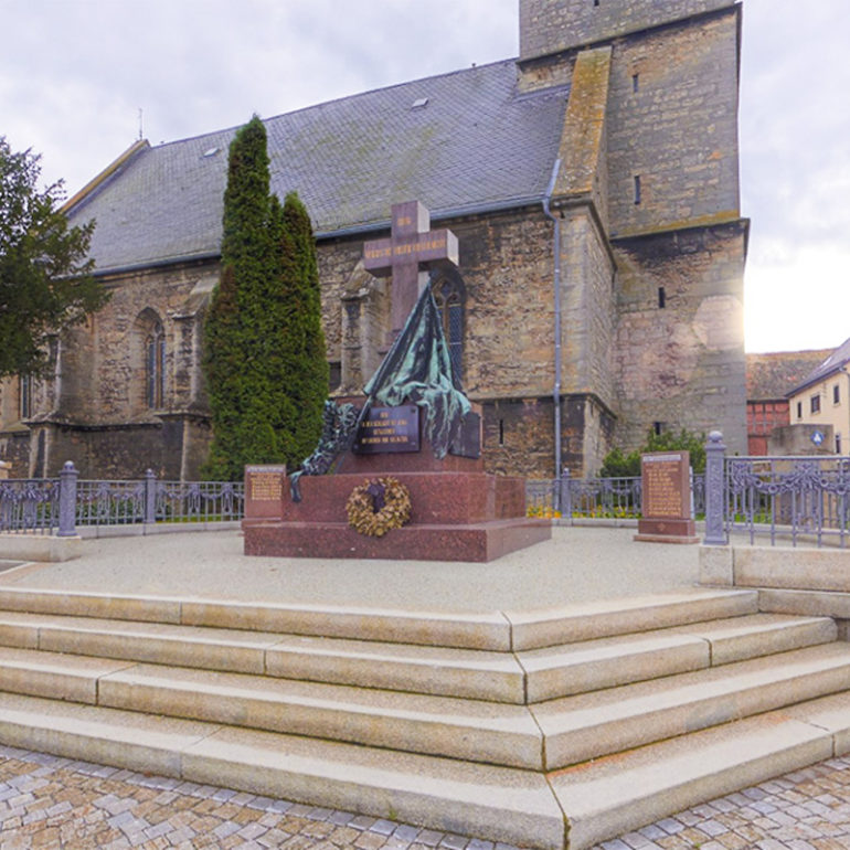 Platzgestaltung Denkmal Vierzehnheiligen Jena